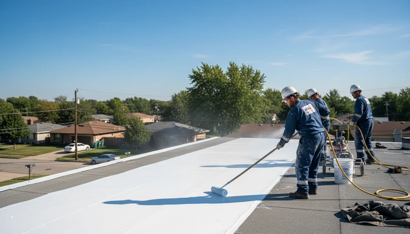 Commercial roof coating in Hansboro, ND near me